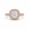 Cushion-Cut Vintage Halo Ring (RNG-CSH-004)-1