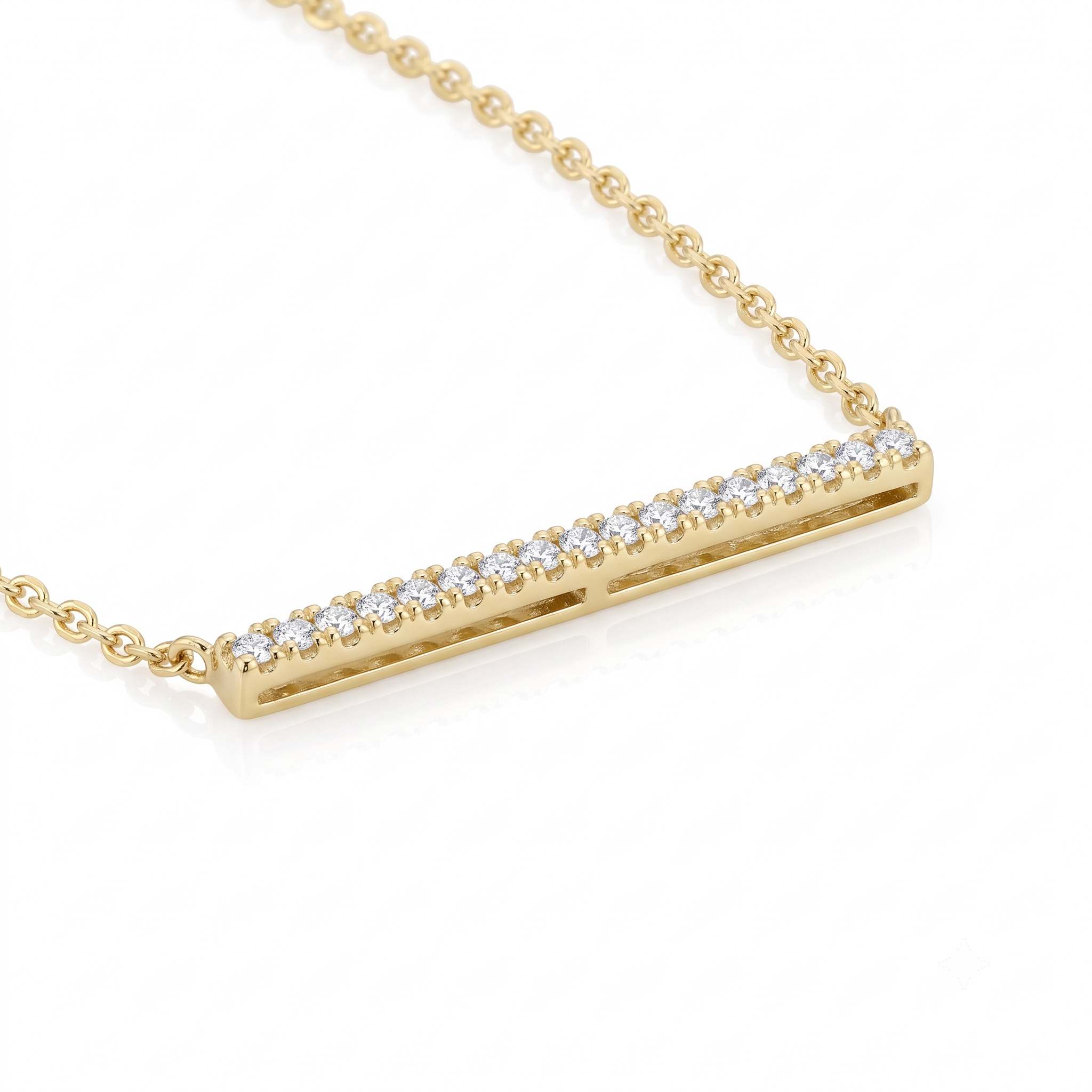 Diamond Bar Necklace (NCK-BAR-034)-2