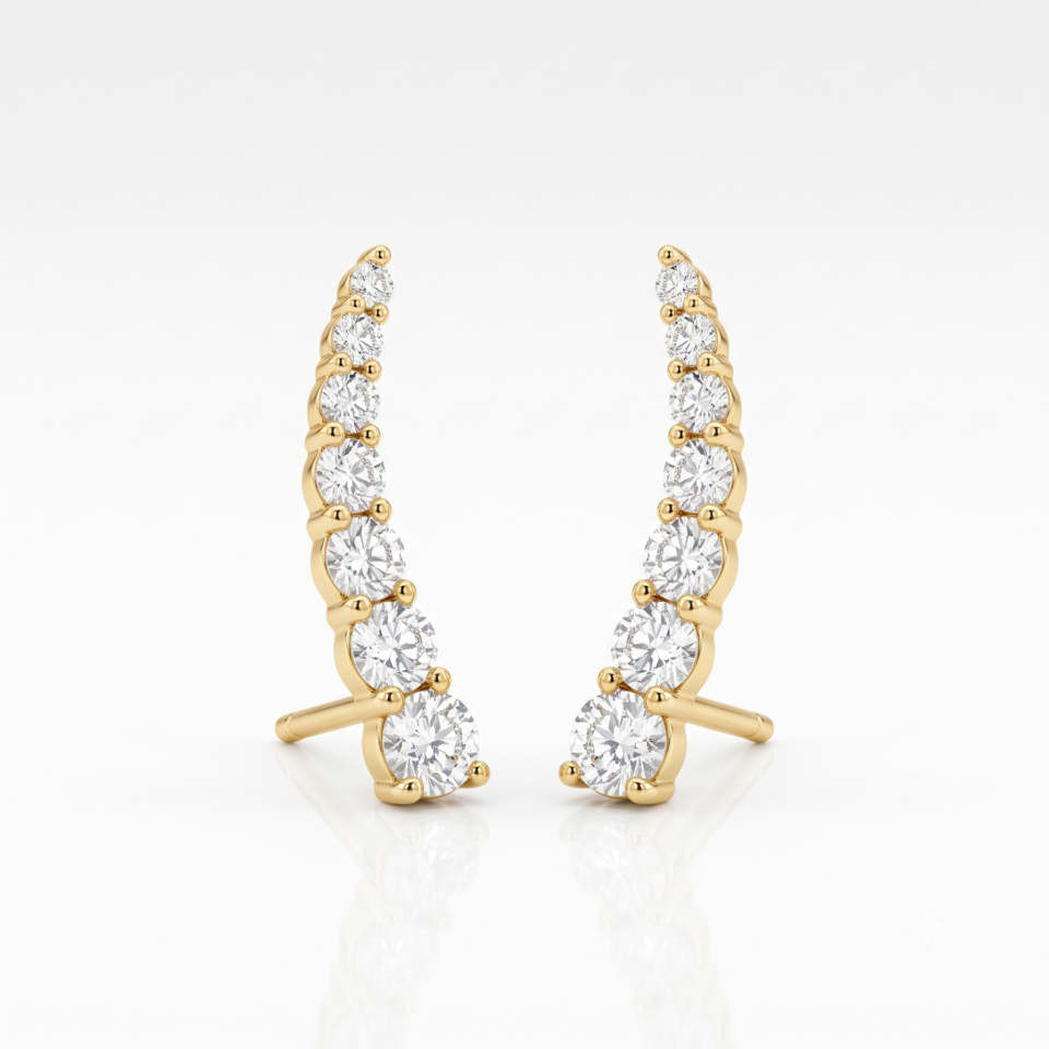 Diamond Ear Climbers