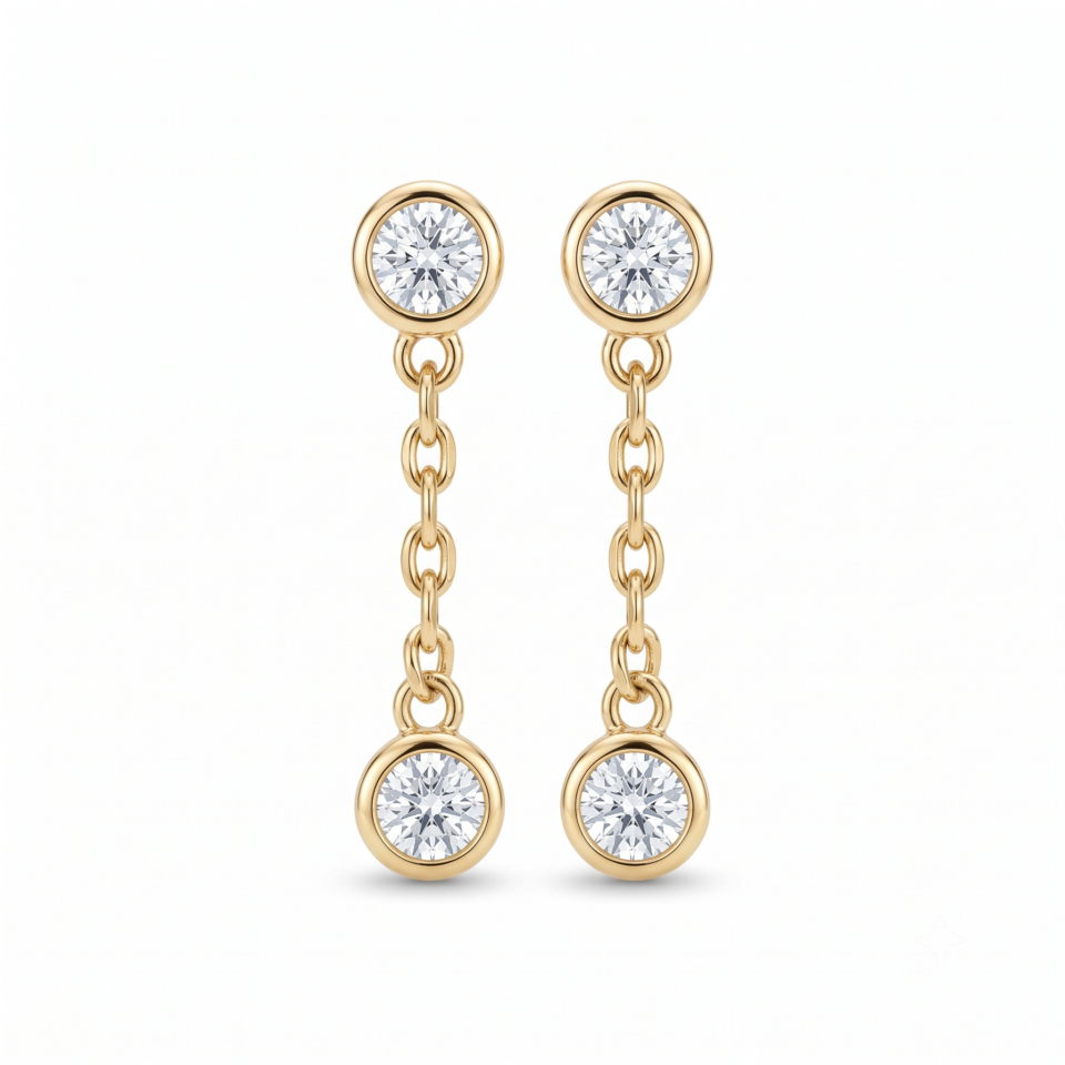 Drop Dangle Diamond Earrings