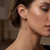Drop Dangle Diamond Earrings (ERG-DRP-012)-3