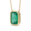 Emerald Solitaire Pendant (PND-EMR-027)-2