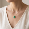 Emerald Solitaire Pendant (PND-EMR-027)-3