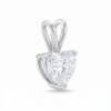 Heart-Cut Solitaire Diamond Pendant-2