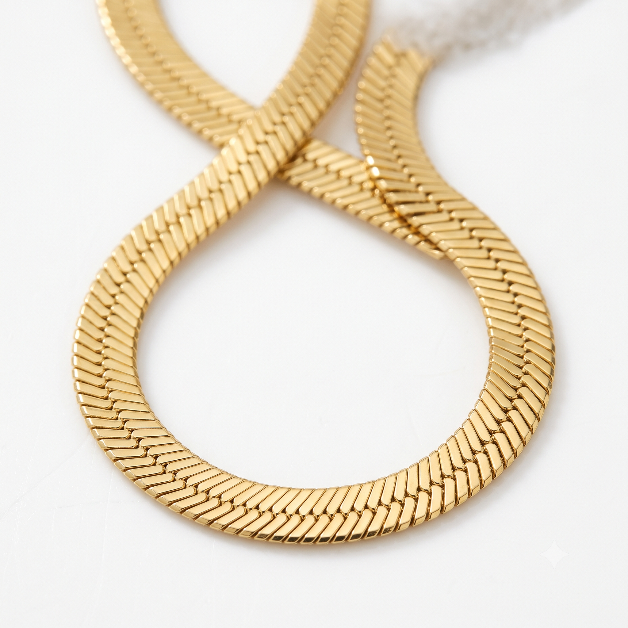 Herringbone Chain Necklace (NCK-HRB-032)-3