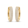 Huggie Hoop Earrings, Pave Diamond (ERG-HUG-010)-1