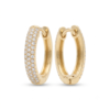 Huggie Hoop Earrings, Pave Diamond (ERG-HUG-010)-2