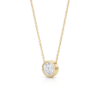 Minimalist Bezel Diamond Necklace (NCK-BEZ-006)-2