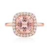 Morganite Cushion Ring (RNG-MRG-030)-1