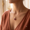 Ruby Heart Pendant (PND-RBY-028)-3
