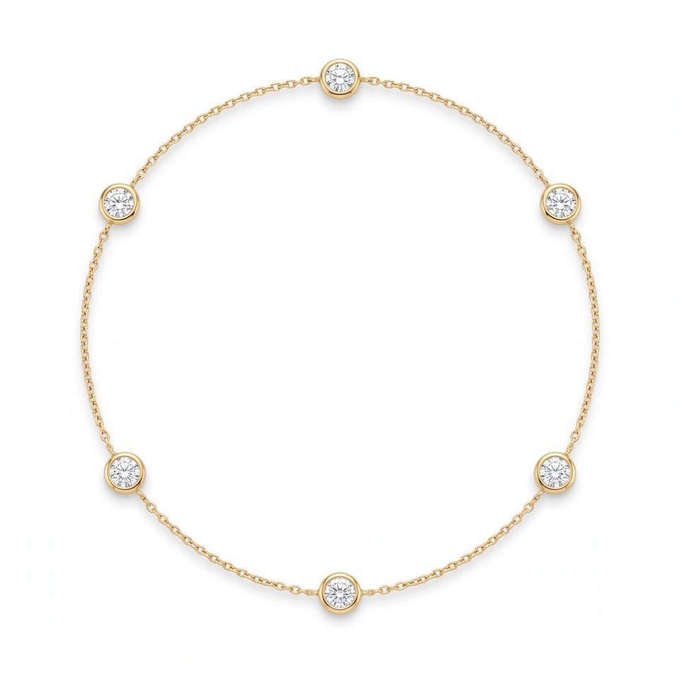 Station Diamond Necklace