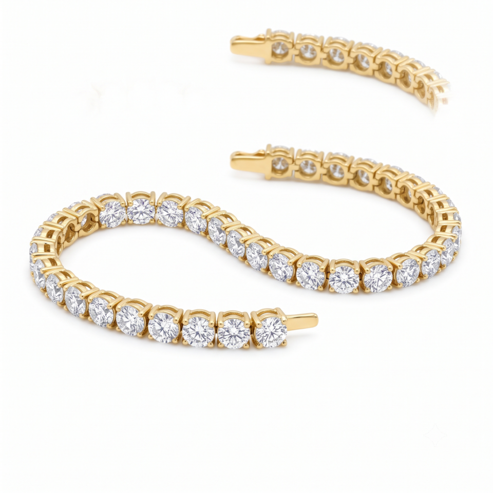 Tennis Bracelet, Round Diamonds