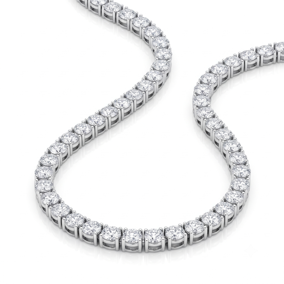 Tennis Necklace, Lab-Grown Diamonds